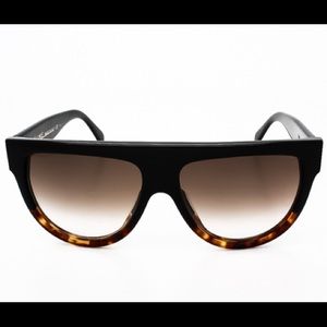 CELINE SHADOW SUNGLASSES BLACK HAVANA TORTOISE EUC